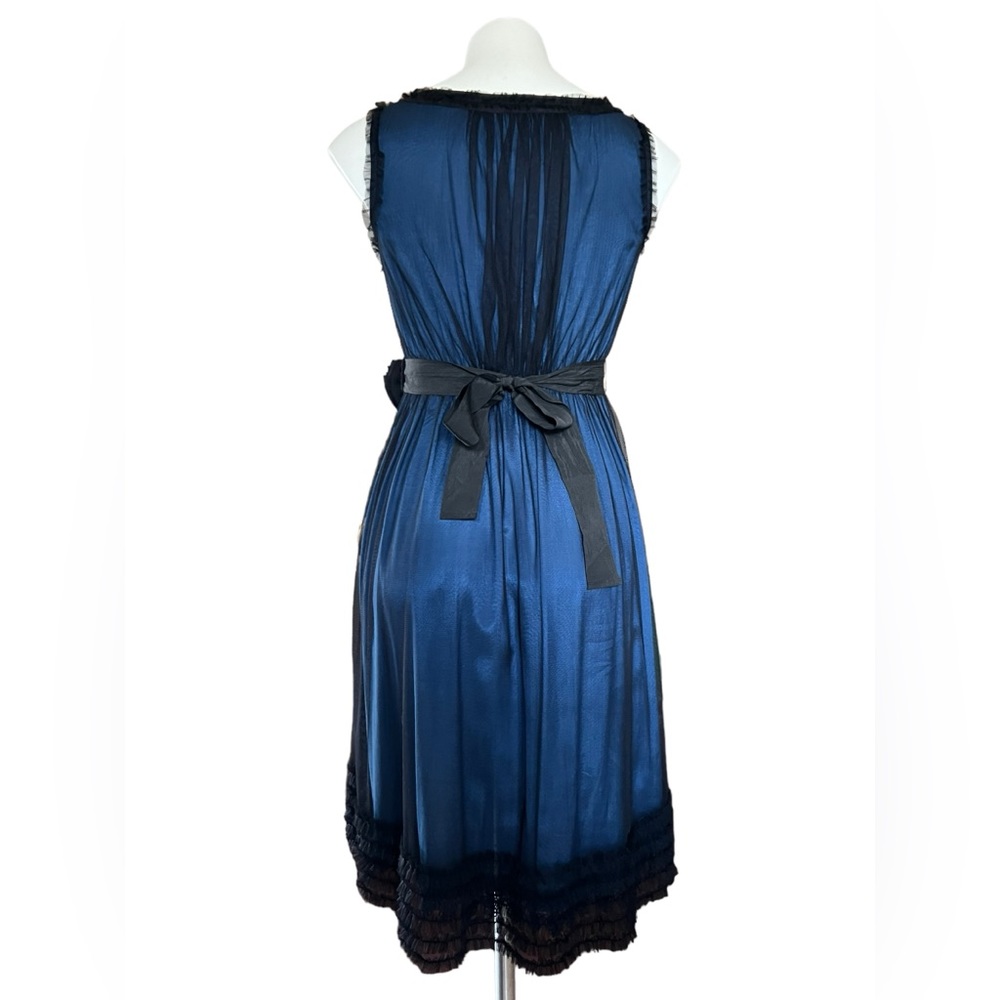 Anthropologie Moulinette Soeurs‎ Stilled Night mesh overlay midi dress size XS - Picture 3 of 12